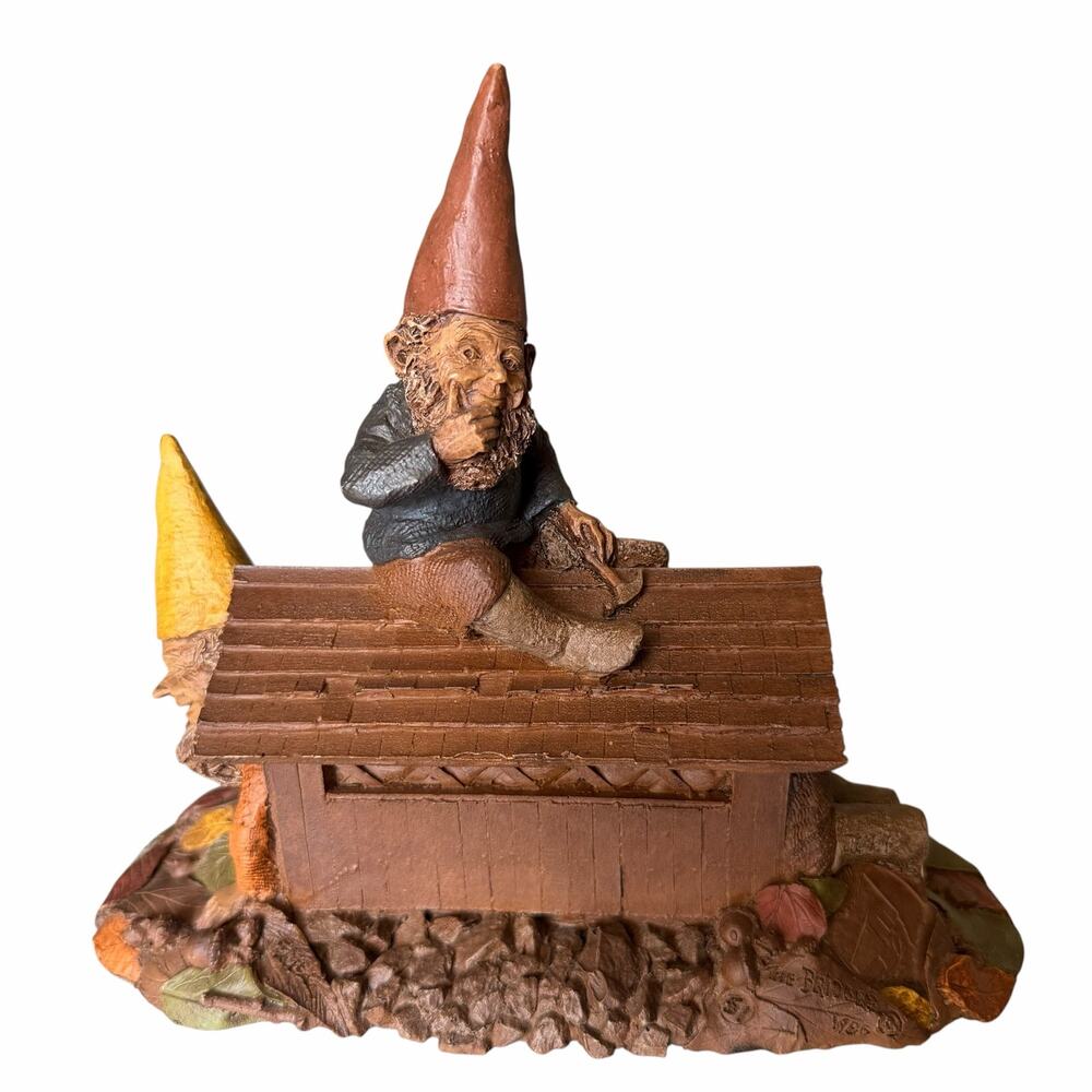 Tom Clark The Bridges Gnomes Figurine with COA Cairn Studios Edition 51 Vtg 80's